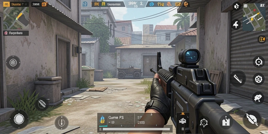 Gameplay intens 99RK dalam pertempuran FPS.