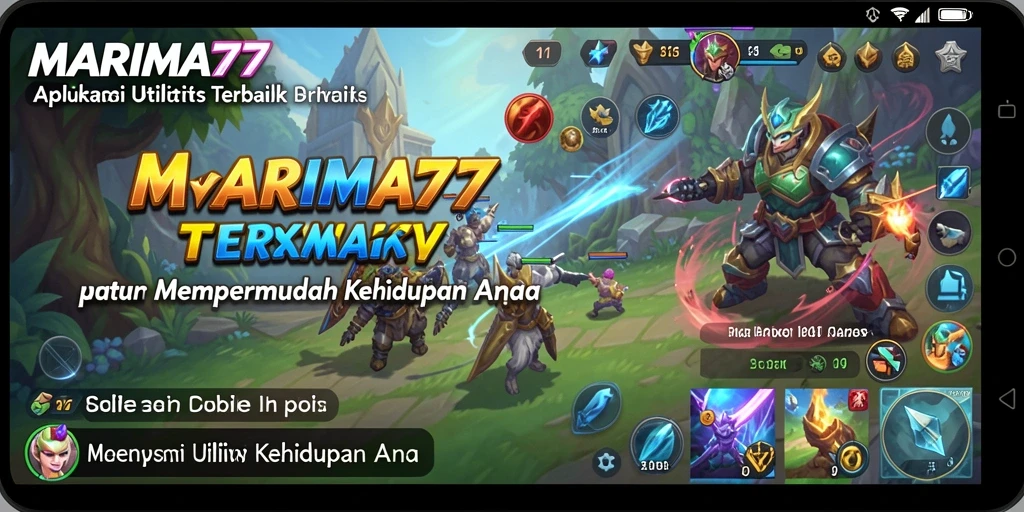 Tampilan antarmuka aplikasi MARIMA77 yang intuitif dan mudah digunakan.