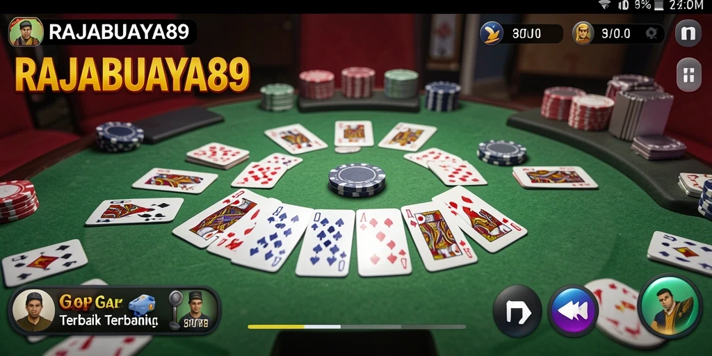 Tampilan menarik dalam gameplay Gaple RAJABUAYA89.