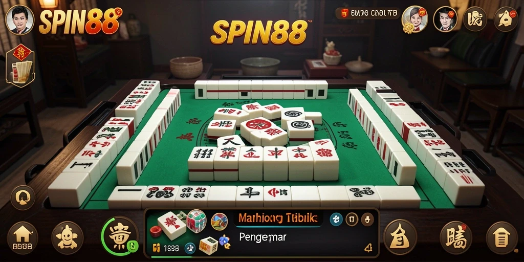 Tampilan gameplay SPIN88 yang menarik untuk para penggemar Mahjong.