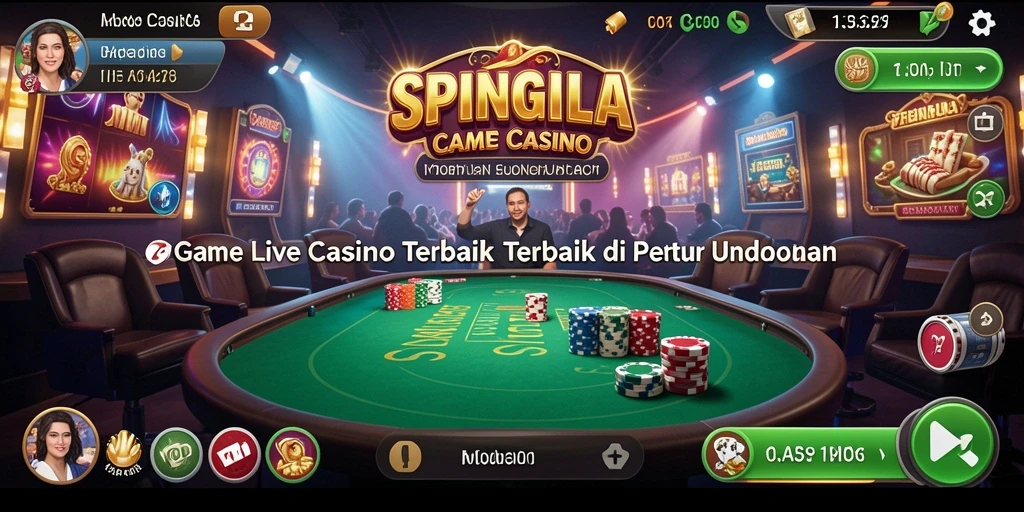 Tampilan gameplay Live Casino yang mendebarkan dan interaktif.