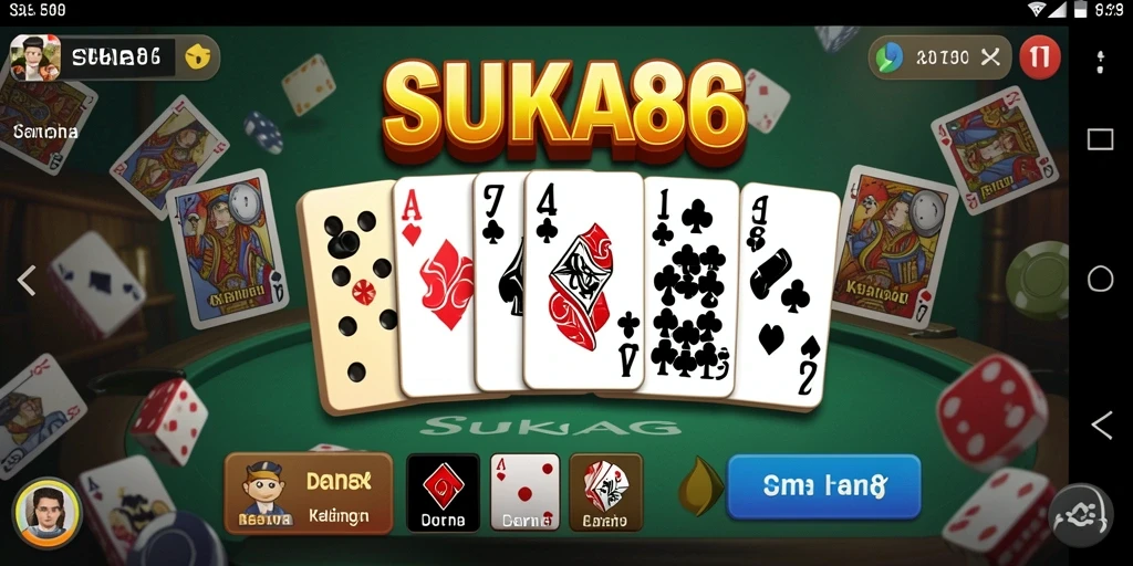 Tampilan gameplay seru SUKA86 yang membuat bermain Domino semakin menyenangkan.