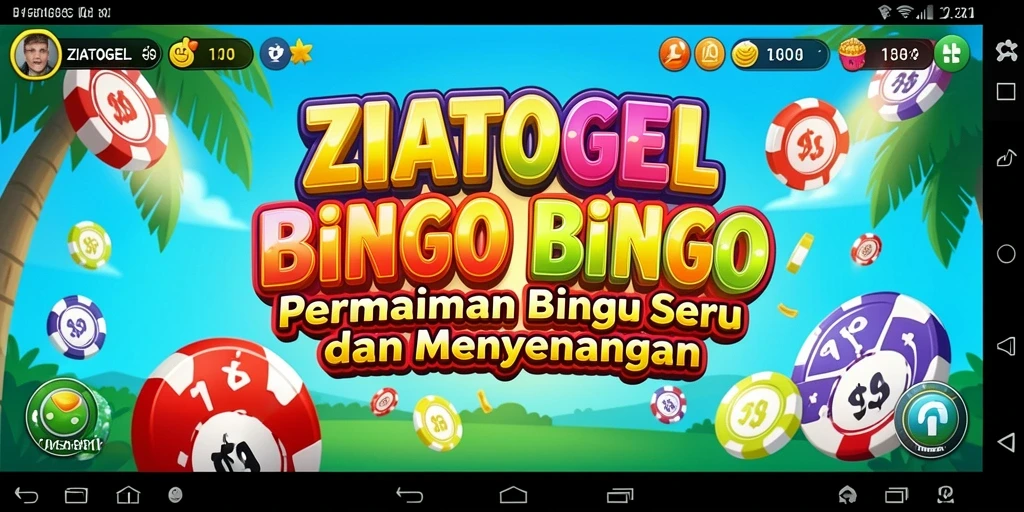 Tampilan menarik gameplay Bingo di ZIATOGEL.
